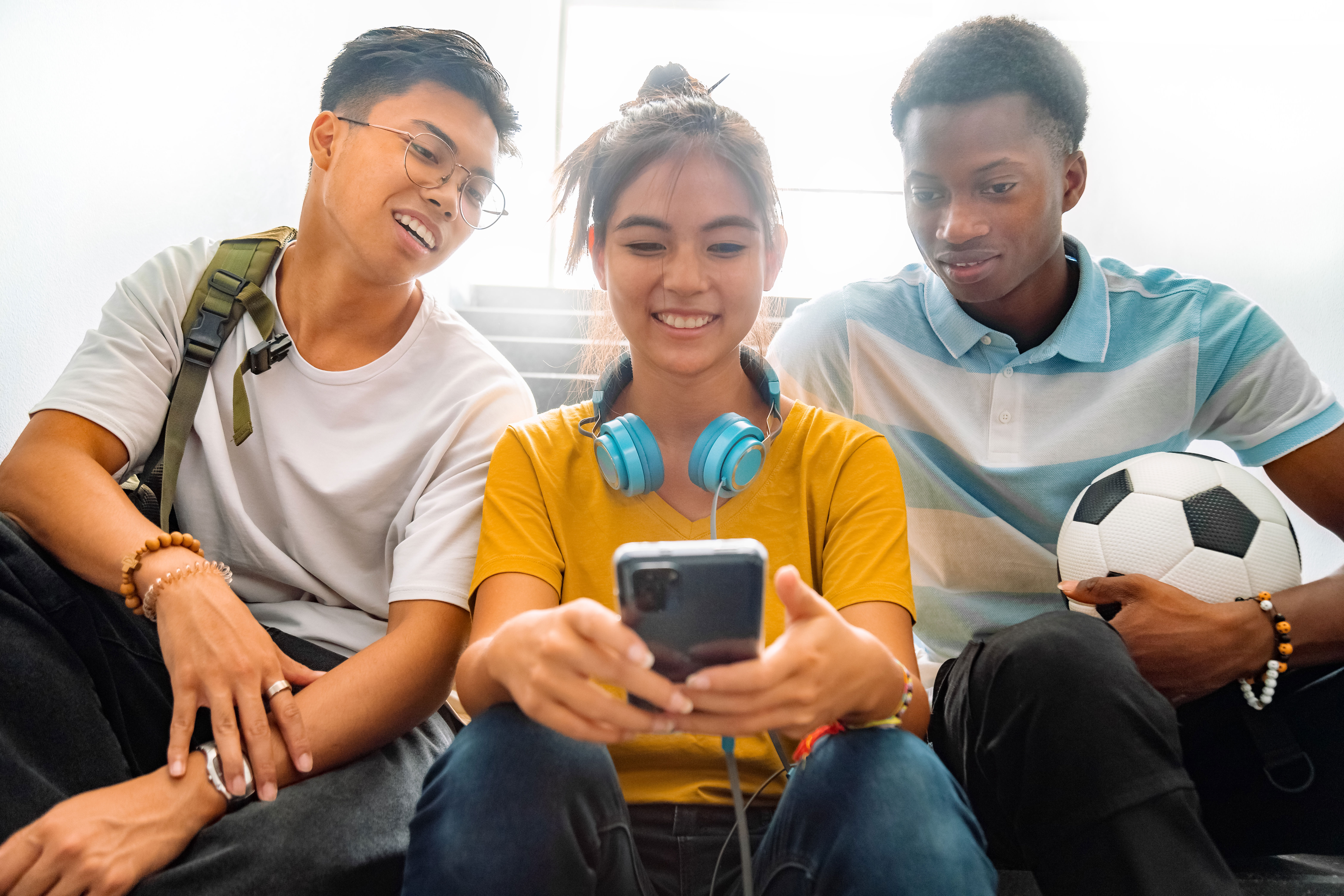 Group of teens hanging out