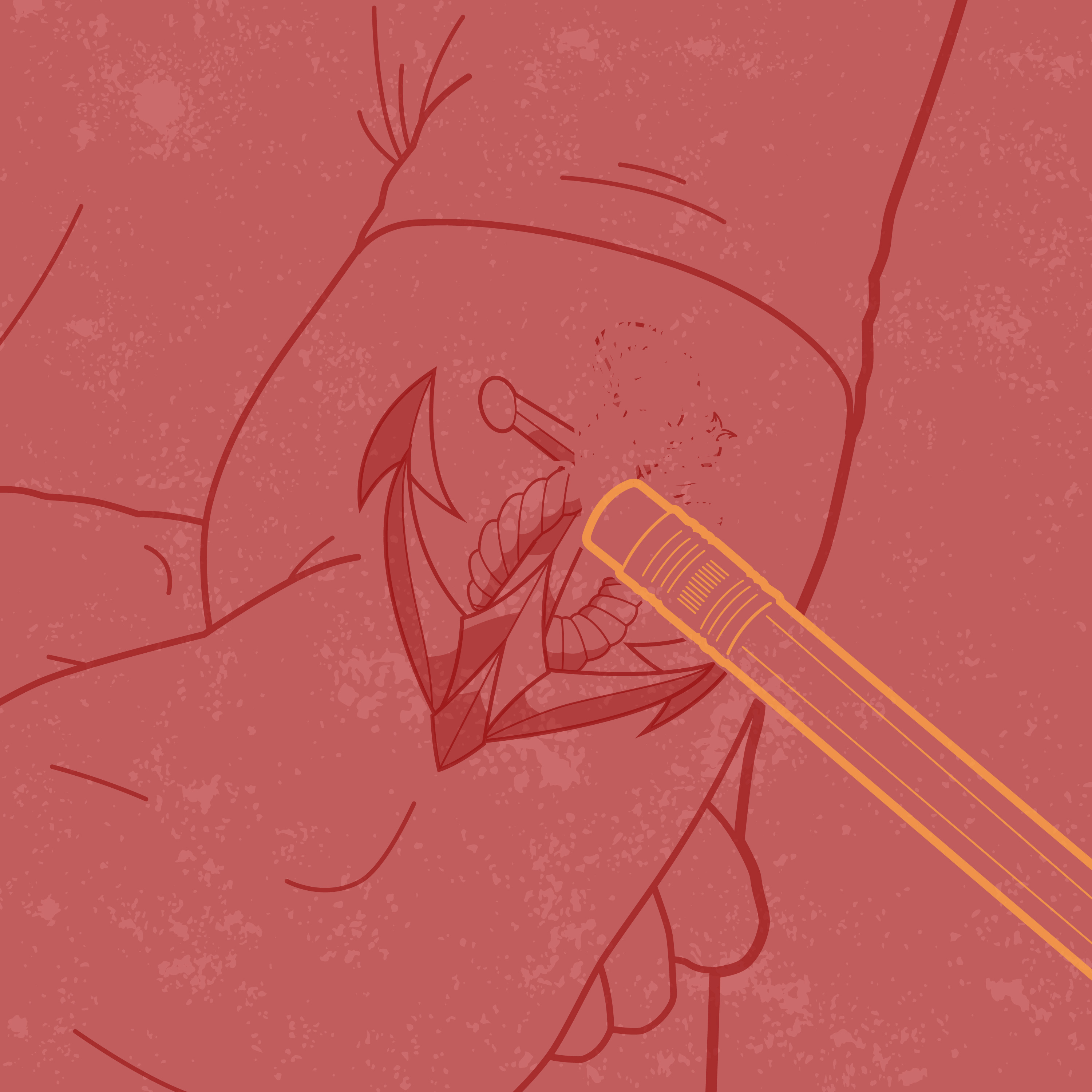 Graphic of tattoo being erased from skin