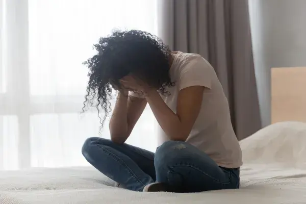 Woman experiencing anxiety