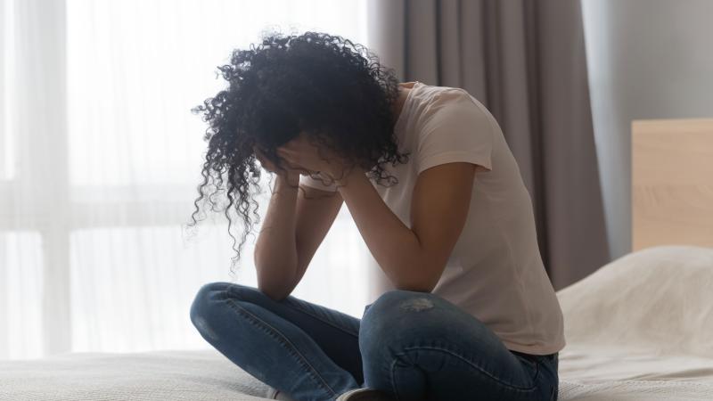 Woman experiencing anxiety
