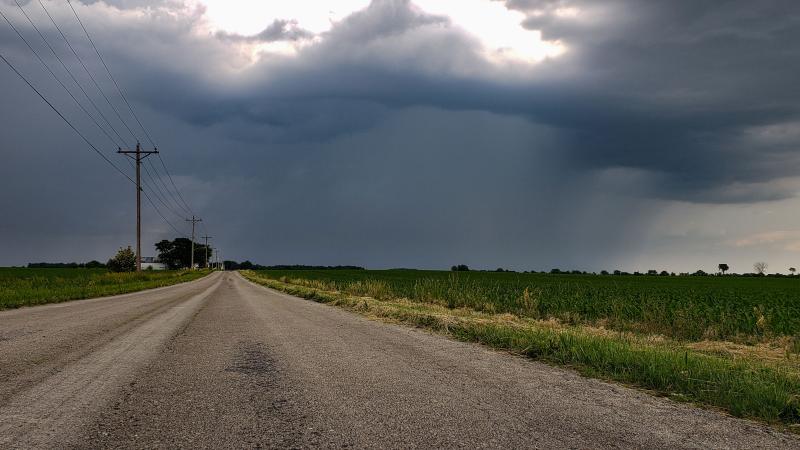 Cloudy skies before a storm