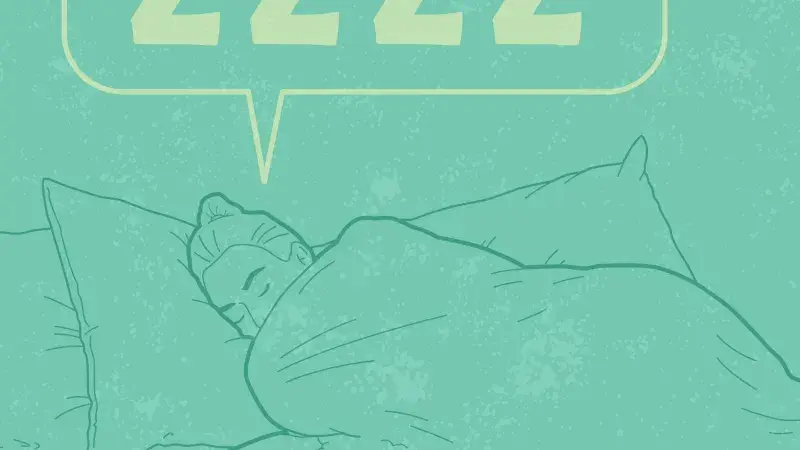 Person snoring