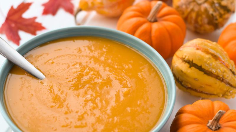 Pumpkin crab bisque