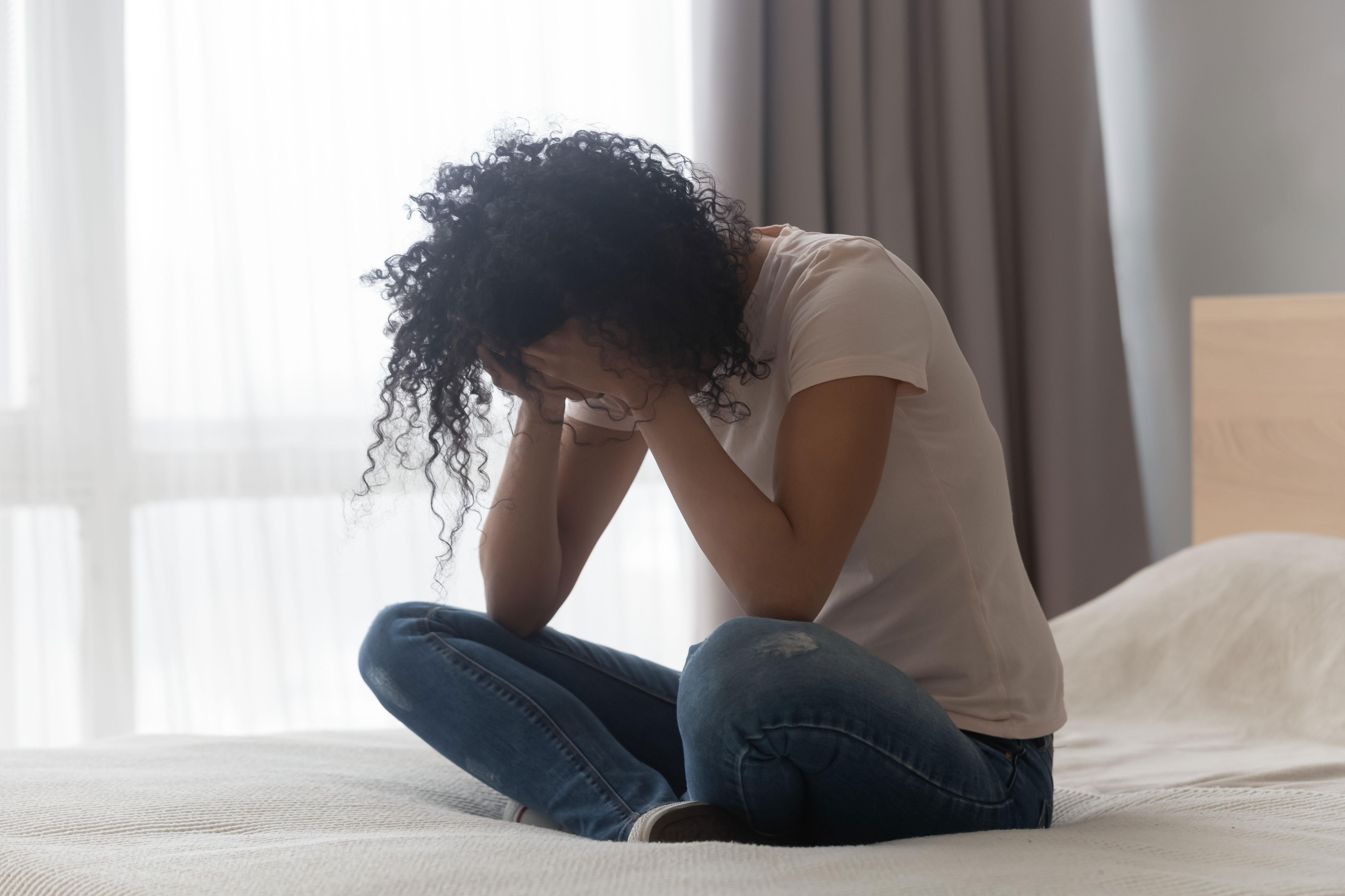 Woman experiencing anxiety
