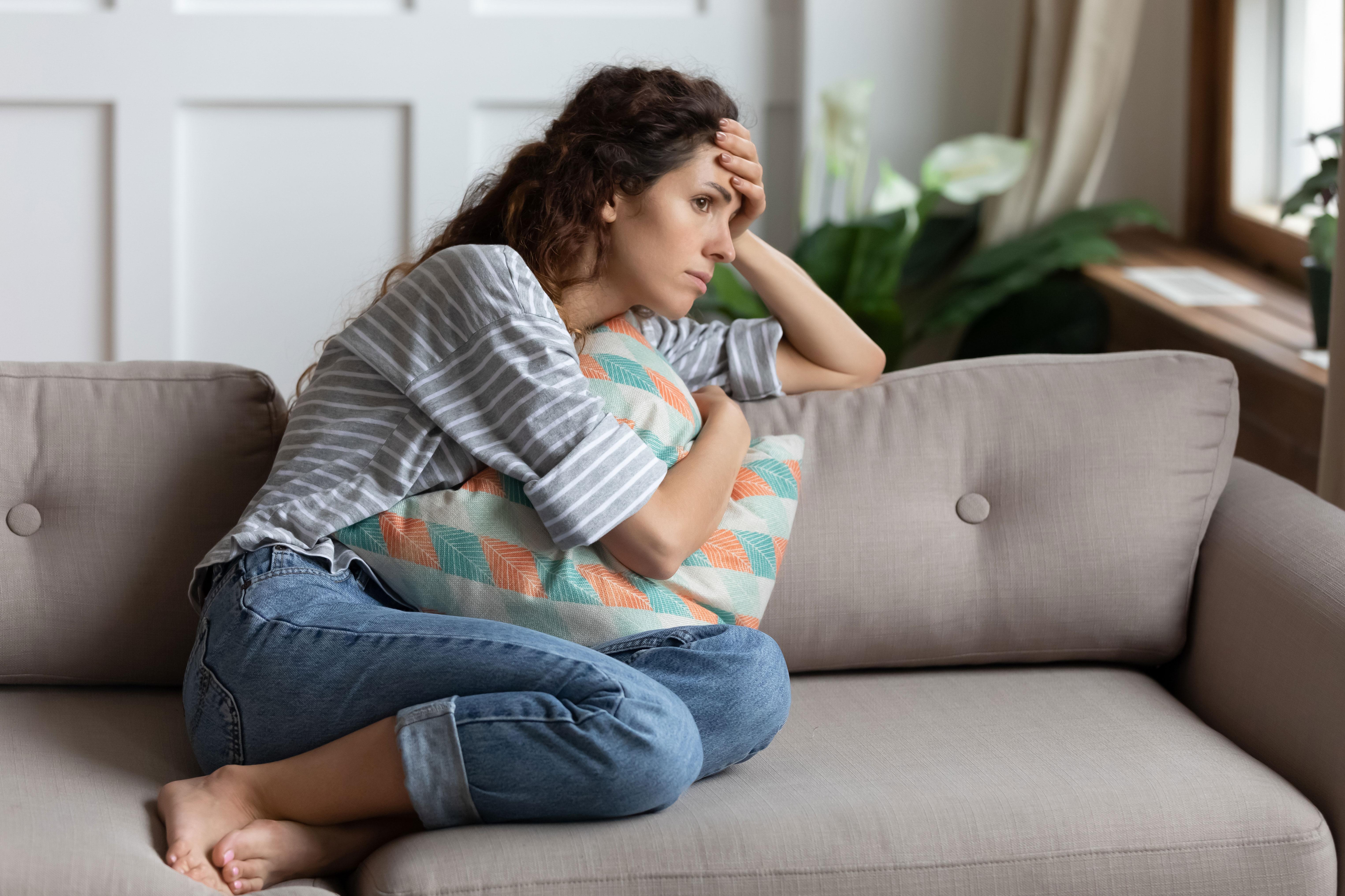 Woman experiencing depression