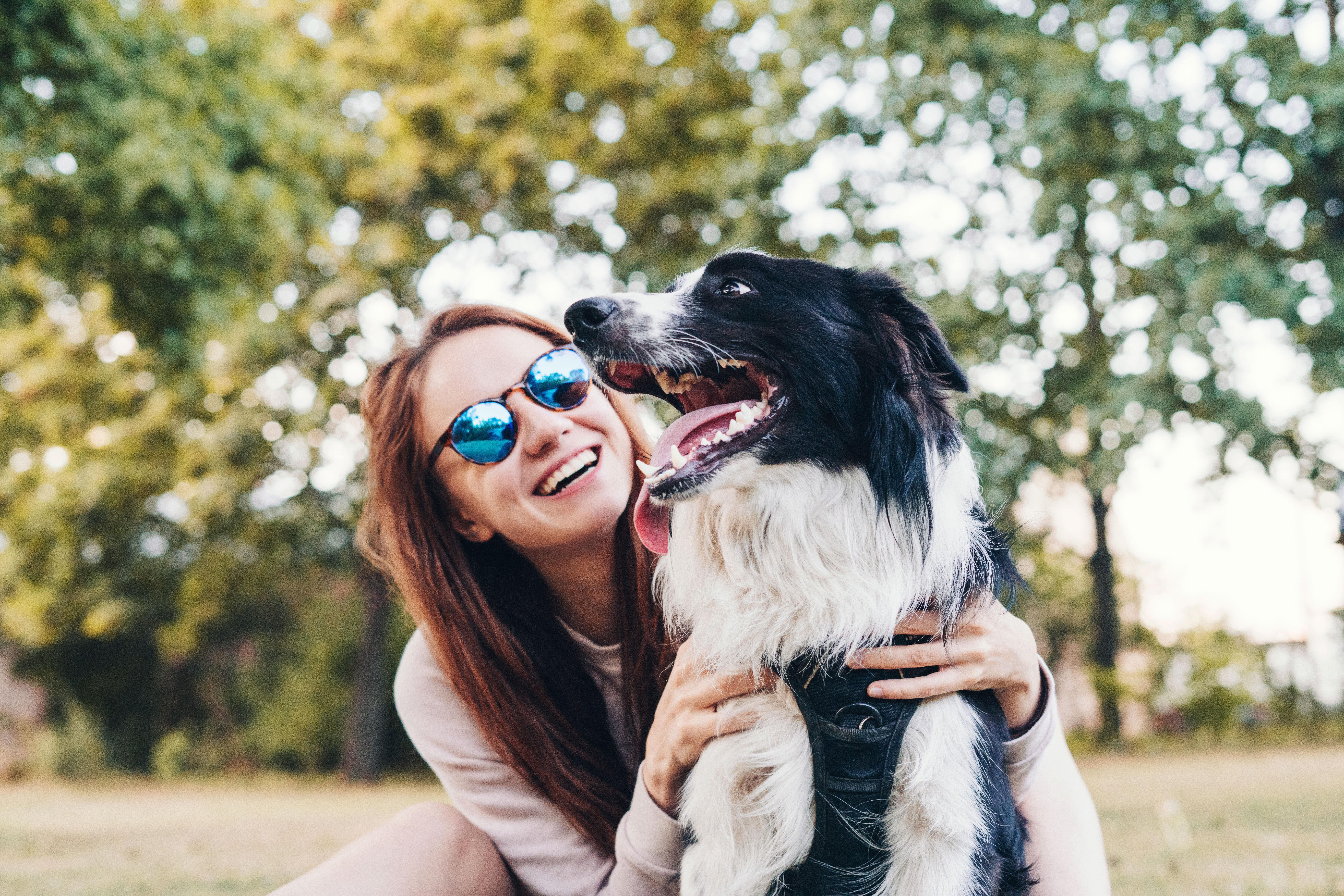 Woman with her dog