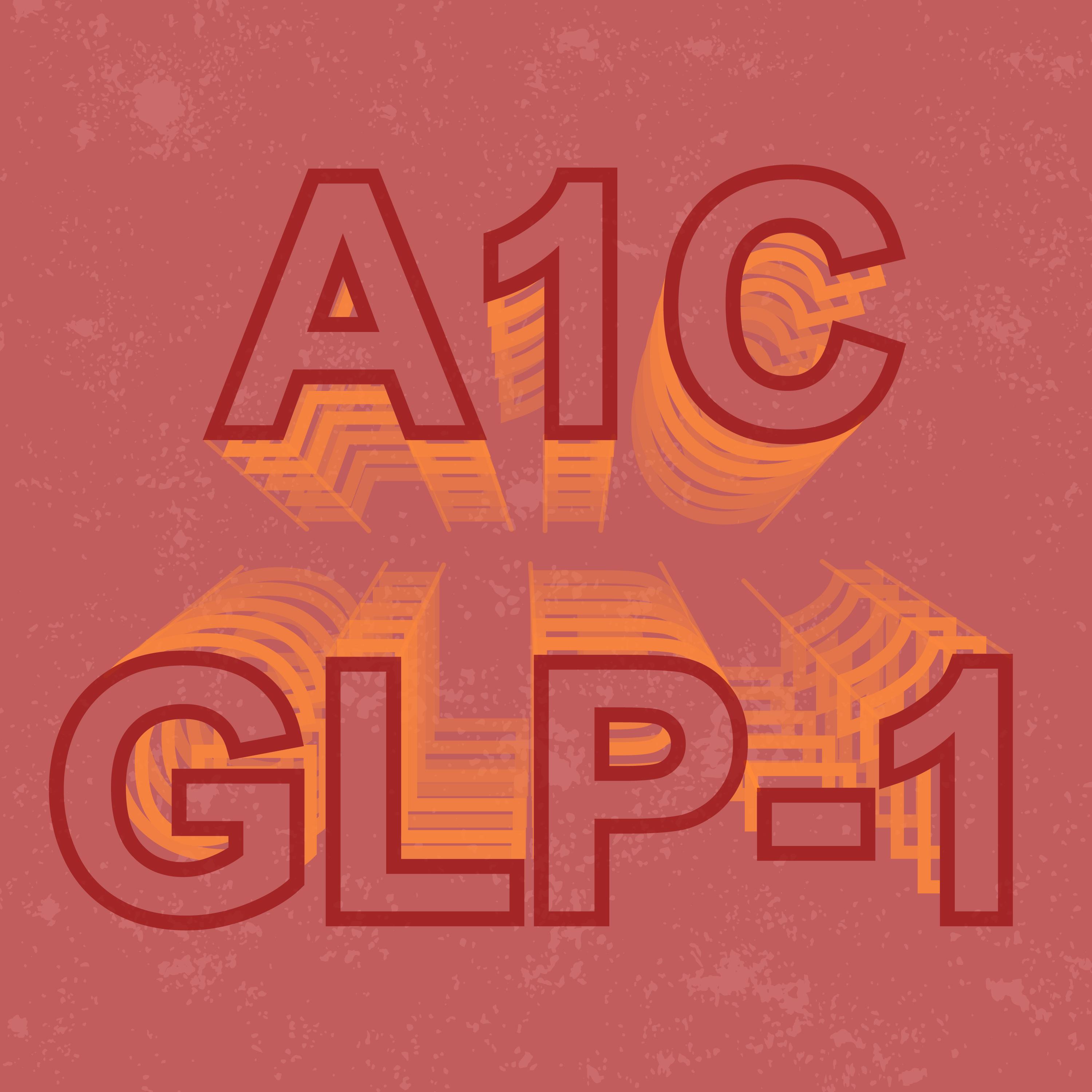 Graphic showing "A1C" and "GLP-1"