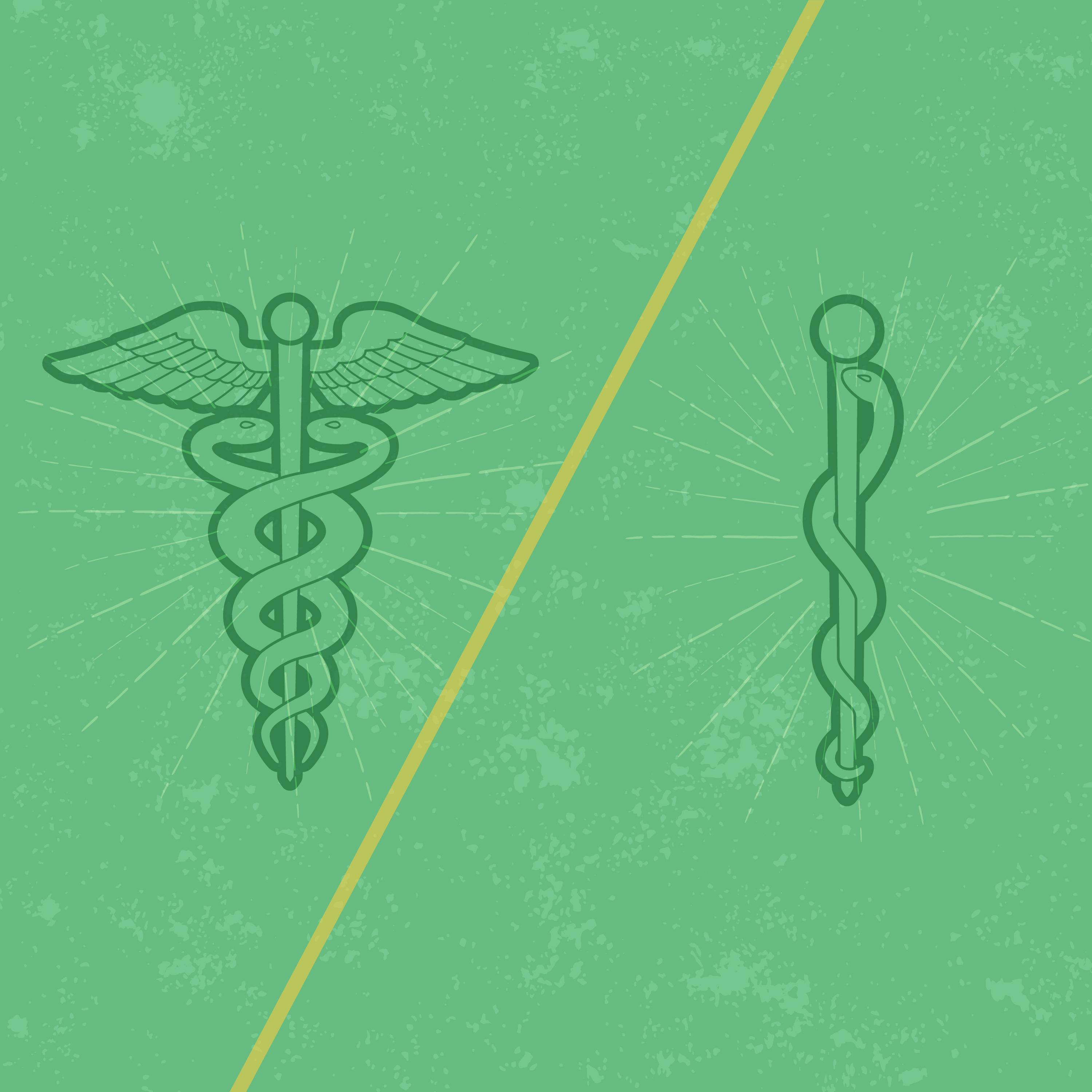 MD vs. DO symbols