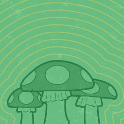 Graphic of mushrooms